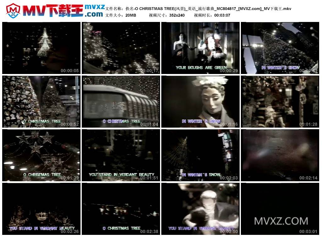 佚名-O CHRISTMAS TREE(风景)_英语_流行歌曲_MC804817